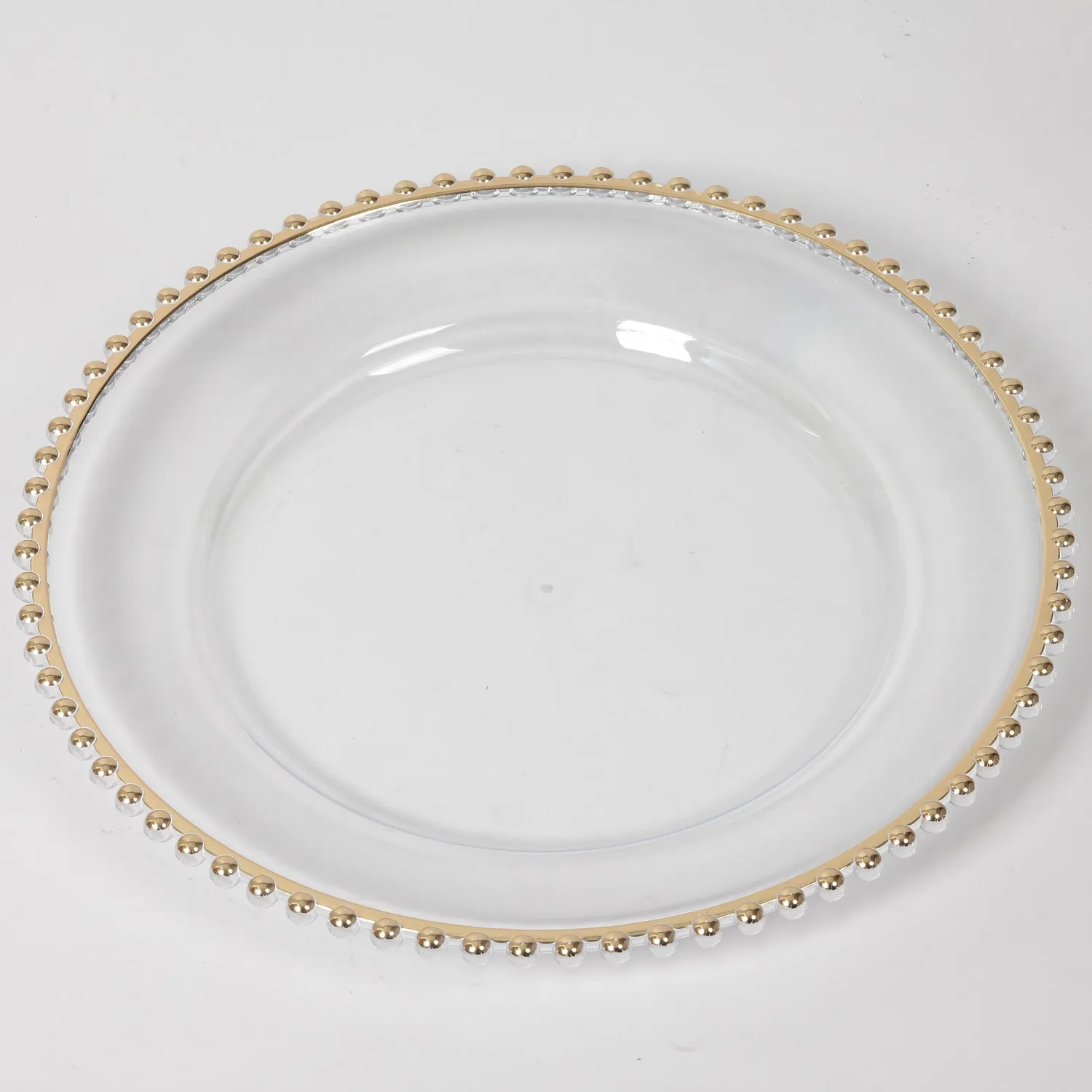 Platos Verde Mint Borde Dorado Cartón 18cm (6 Unidades