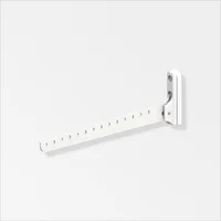 Perchero Para Ropa Plegable 330Mm Aluminio Blanco