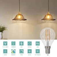Mini Globo Led Filamento Dimerizable 4w E14 Luz Fría Certificado
