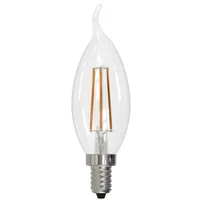 Vela Led Filamento Dimerizable 4w E12 Luz Fría Certificado