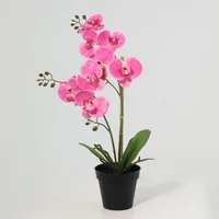 Planta Artificial Orquídea Rosa 48cm