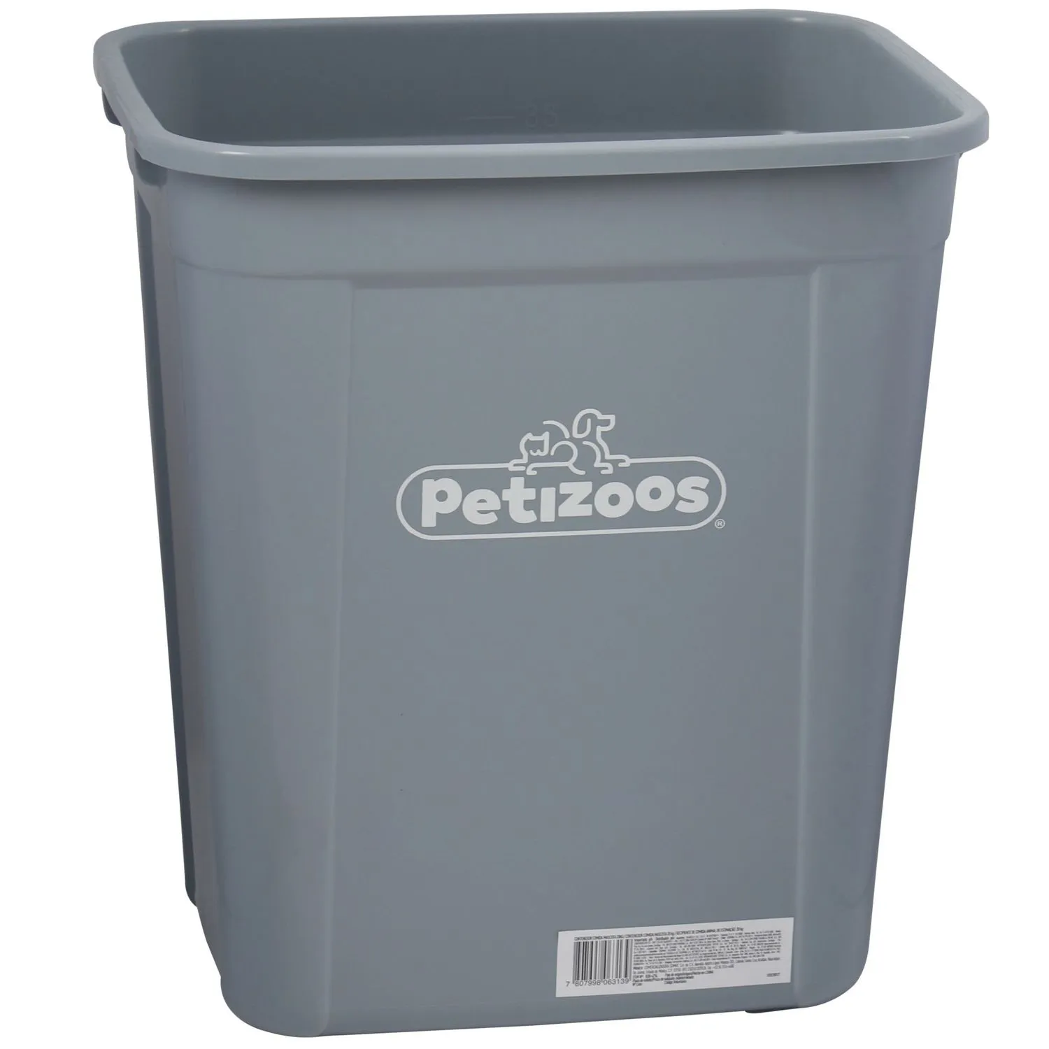 Contenedor Para Perro De Alimento 16 Kg Gris 5