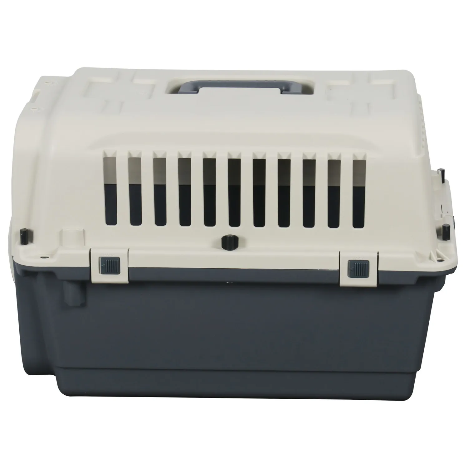 Guacal Para Mascotas Plastico 50x33.3x33cm Mediano Crema 5