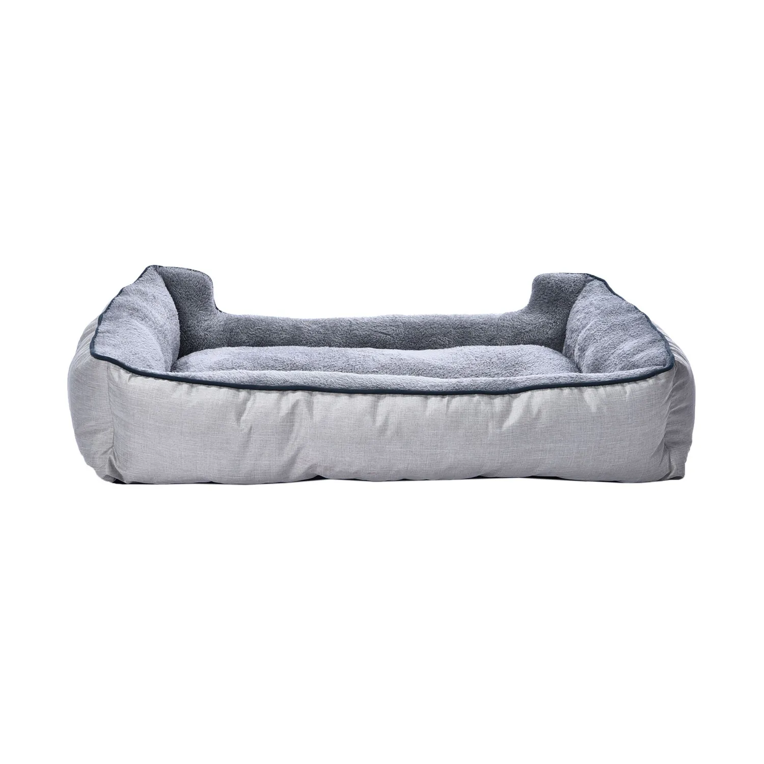 Cama Perro Talla L 90x68 Cm Beige Gris Petizoos 6