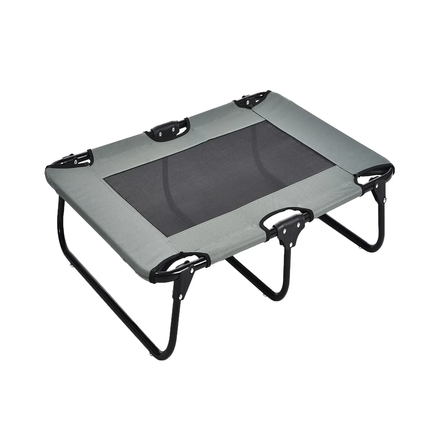 Cama Elevada Para Perro 89x61x20cm Gris 7
