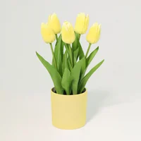Planta Artificial Tulipán Amarillo
