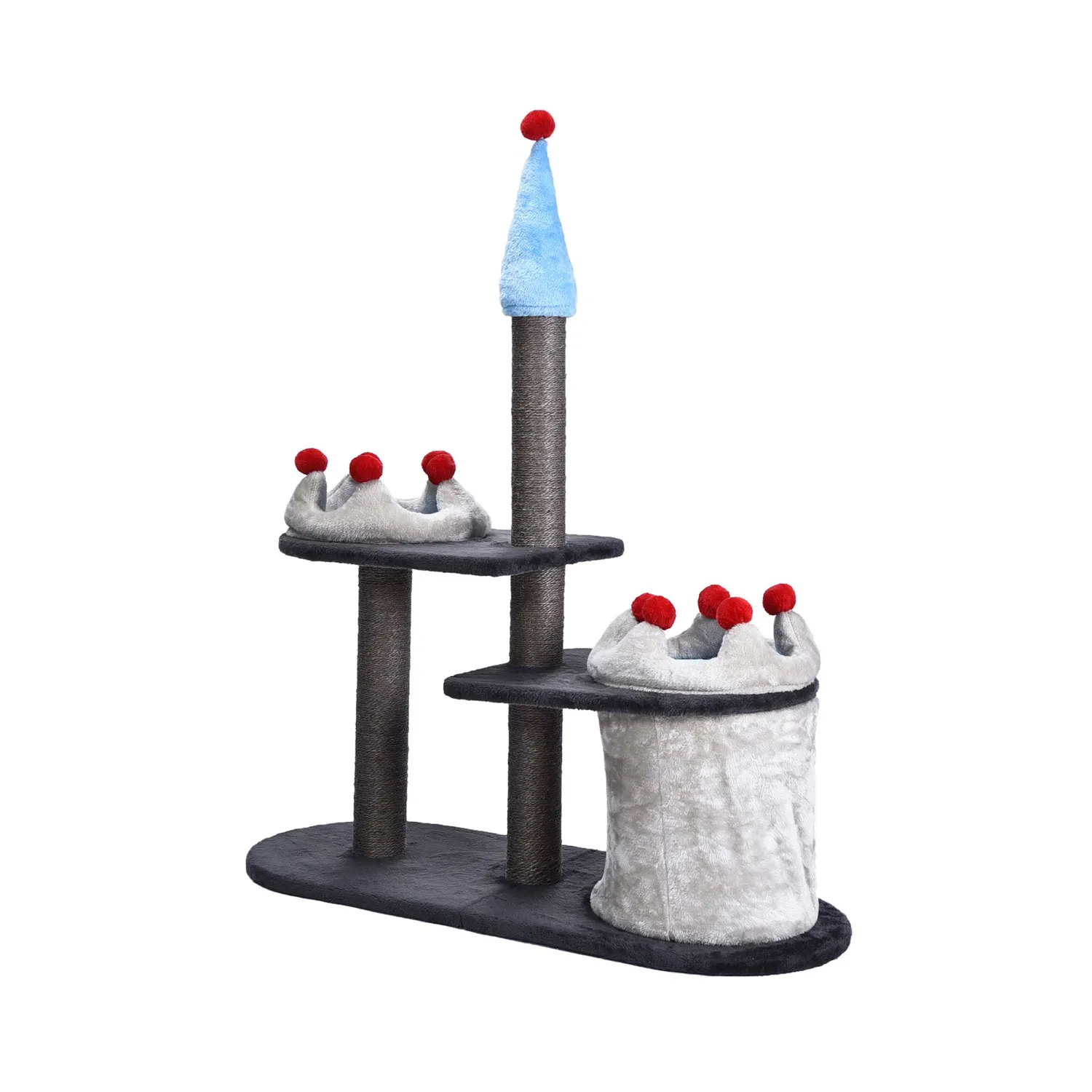 Rascador Para Gatos 97x90x116cm Grande Gris 
Petizoos 9