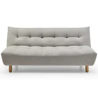 Sofá Cama 2 Puestos Carioca 191x91x122 cm Gris Claro