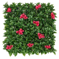 Jardín Vertical Artificial Flores Rosa 50x50cm