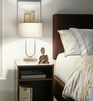 Lámpara Mesa Calisto 1 Luz E27 Dorado/Blanco