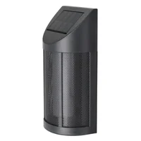 Aplique Solar LED Exterior Flama Negro