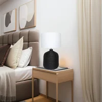 Lámpara Mesa Traula 1 Luz E27 Negro Blanco