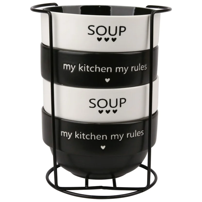 Set X4 Bowl En Rack Metal - Homecenter.com.co