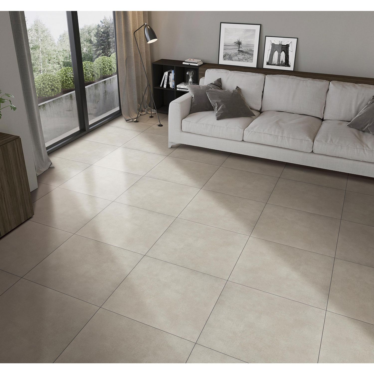Piso Porcelánico Cemento Grey 60x60 Cm Caja 1.44 m2 Holztek ...