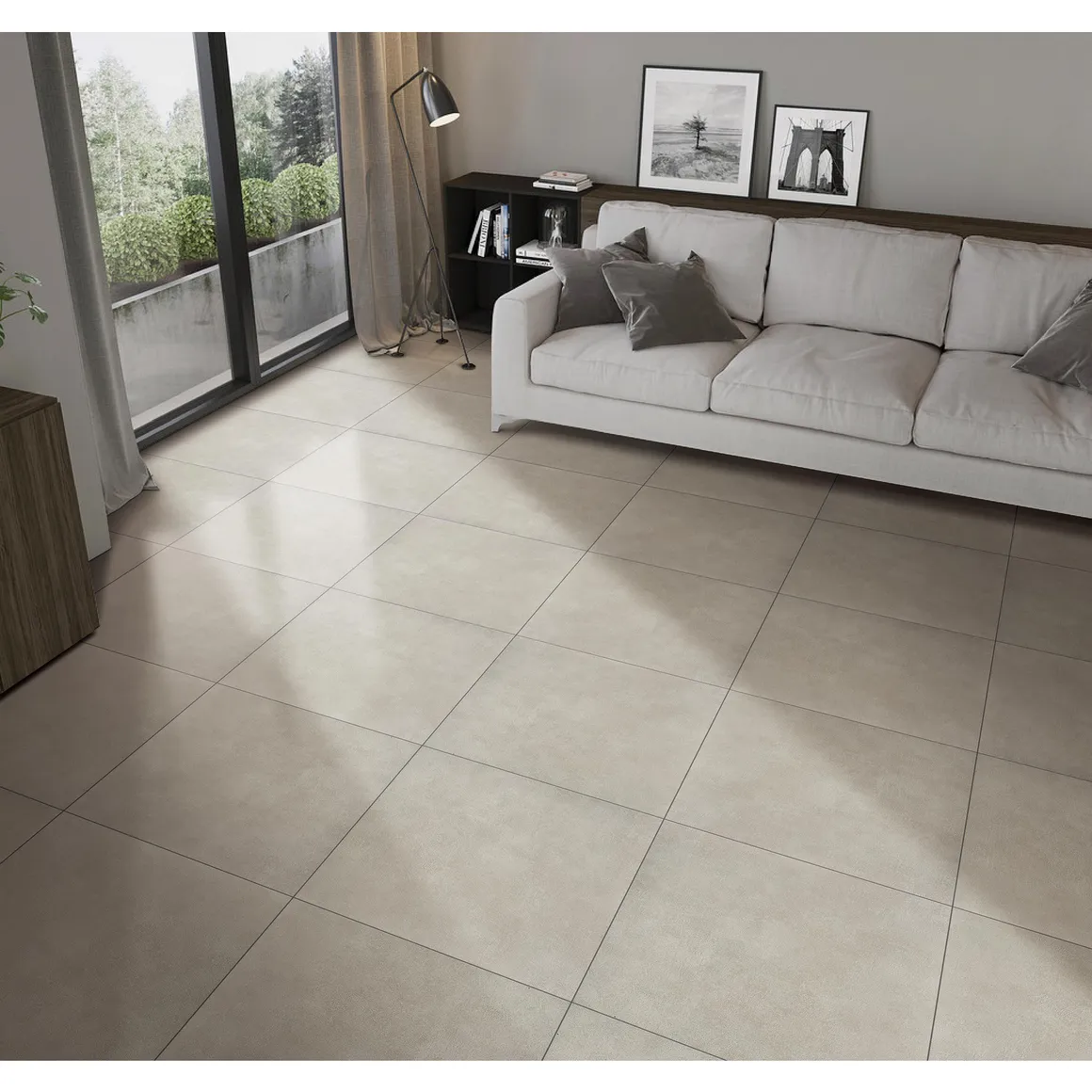 Piso Porcelánico Cemento Grey 60x60 Cm Caja 1.44 m2 Holztek ...