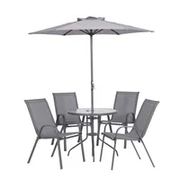 Juego de Exterior 4 Sillas +Mesa +Parasol $739.900