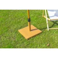 Base Parasol Cuadrada Look Madera
