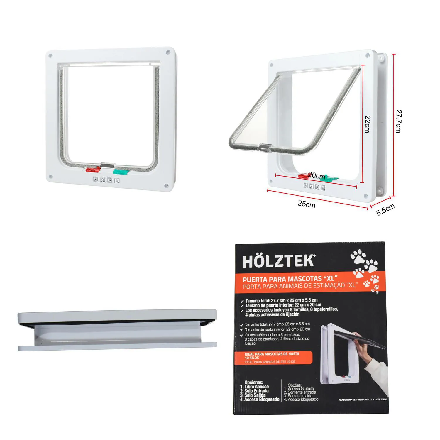 Puerta Para Mascotas XL Holztek