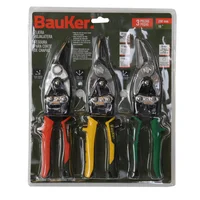 Set 3 Tijeras Hojalatera Bauker
