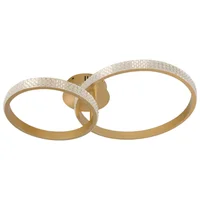 Lámpara Techo Led Vizca Luz Neutra Dorado Just Home Collection