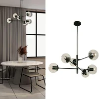 Lámpara Colgante Ripa 6 Luces E27 Transparente