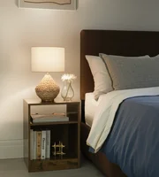 Just Home Collection Lampara Mesa Ostiense 1 Luz E27 Cobre