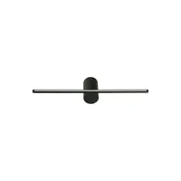 Aplique Led Pietro 40cm Luz Cálida Negro
