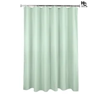 Cortina Bano Tela Eco 178x180 Cm Verde