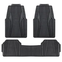 Tapete 3Pz Negro PVC D
