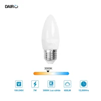 Vela Led E27 7w 650 Lúmenes Luz Cálida Certificado