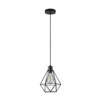 Lámpara Colgante Dustry 1 Luz E27 Negro