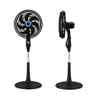 Ventilador Pedestal 18 Pulgadas 3 Velocidades Negro