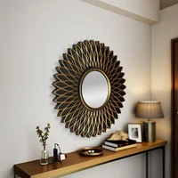 Espejo Decorativo Dorado 25 cm