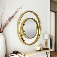 Espejo Decorativo Dorado 25 cm