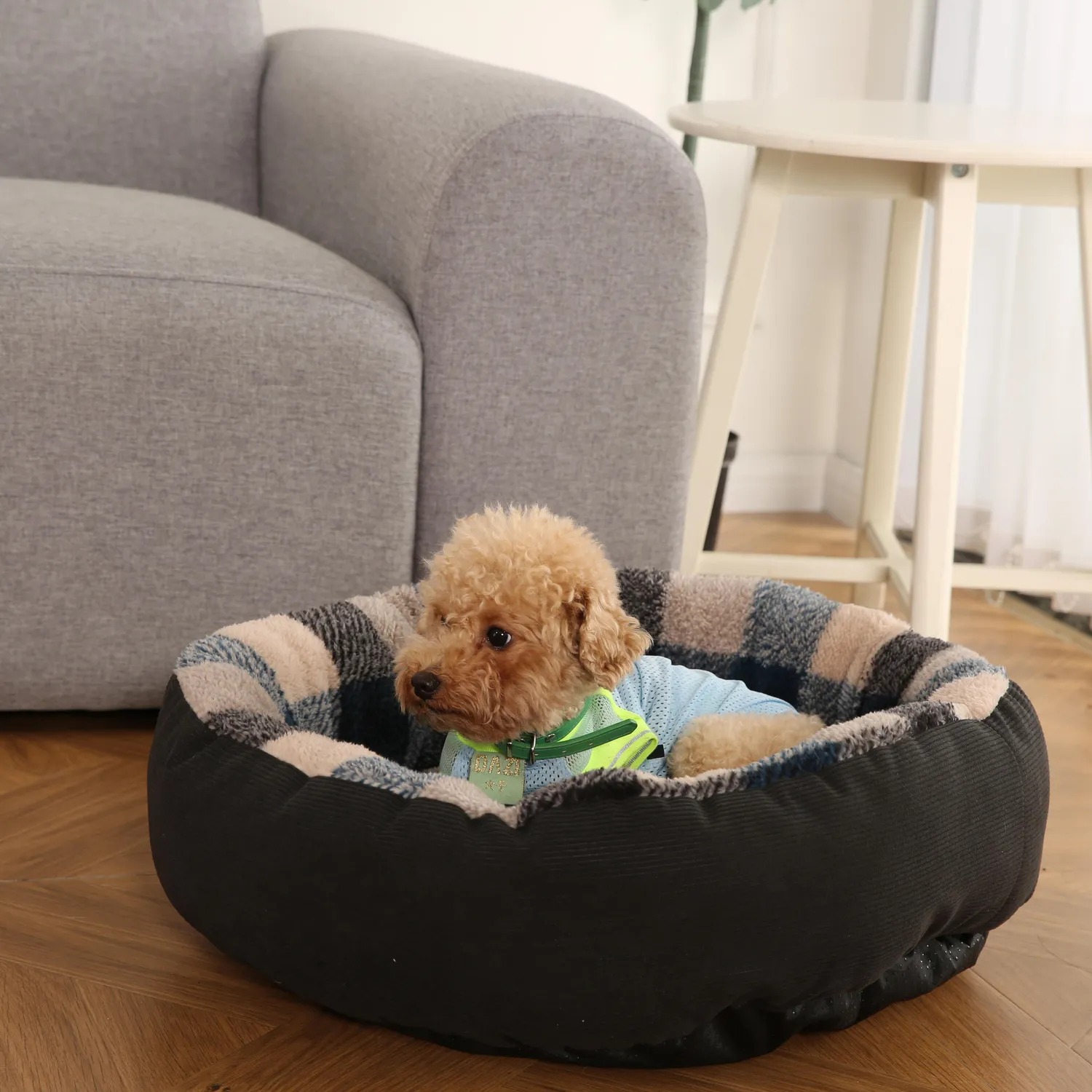 Cama Para Perro Redonda 60x60x14 Cm Marrón Petizoos 7