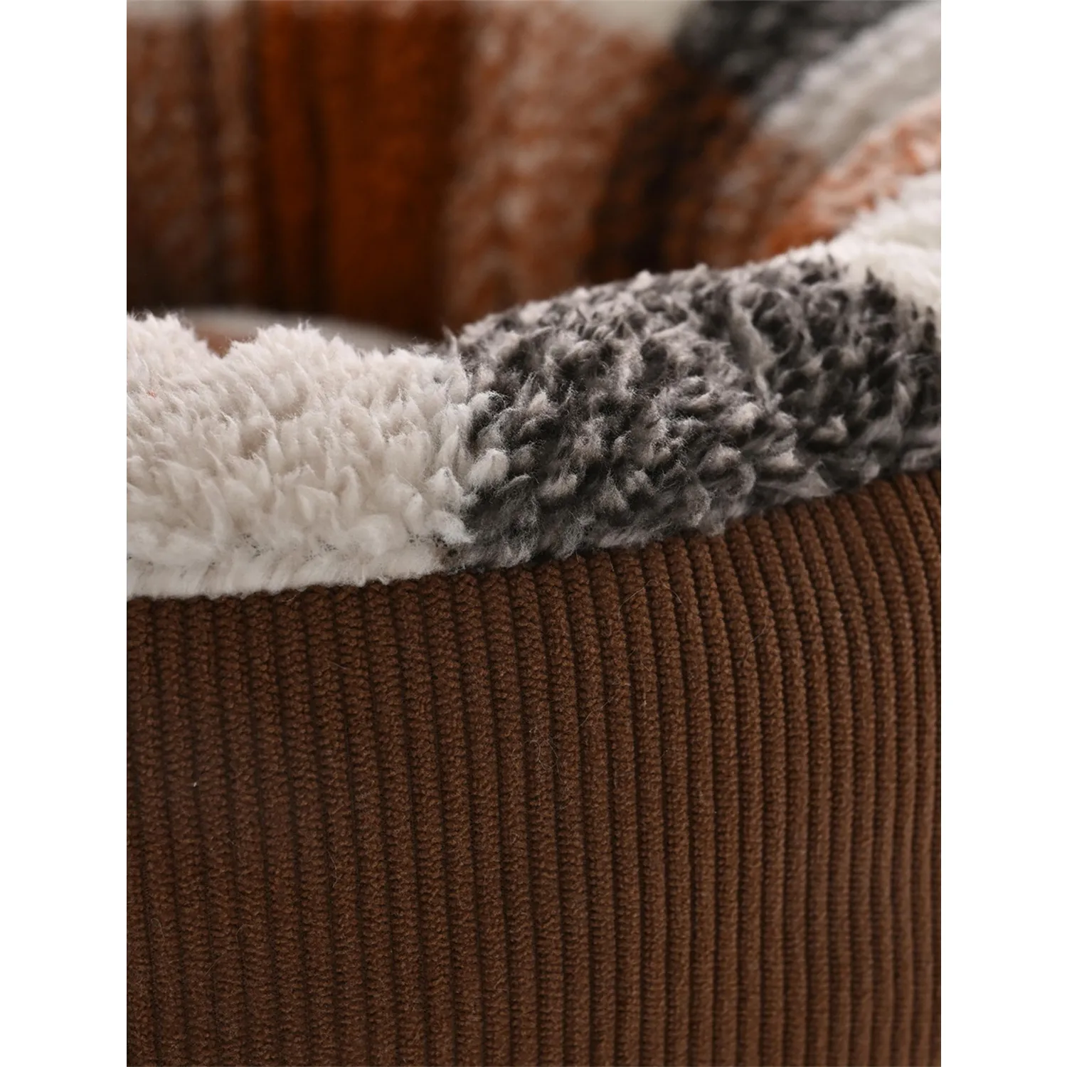 Cama Para Perro Redonda 60x60x14 Cm Marrón Petizoos 10