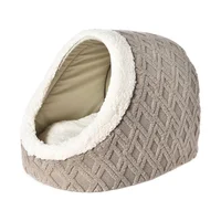 Cama Gato 48x37x36 Cm Gris/Beige Petizoos