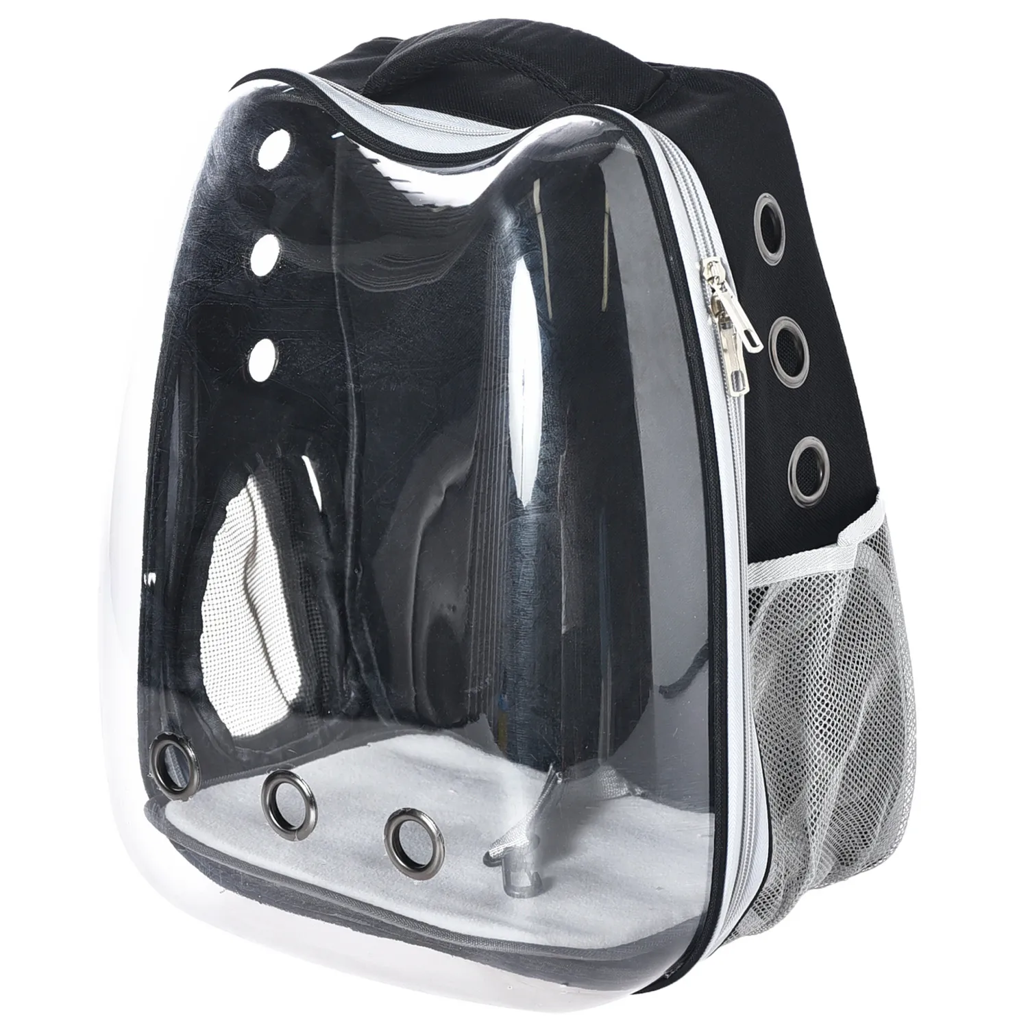 Morral Cargador para Mascotas 34x40x28 Cm Color Negro Petizoos 3