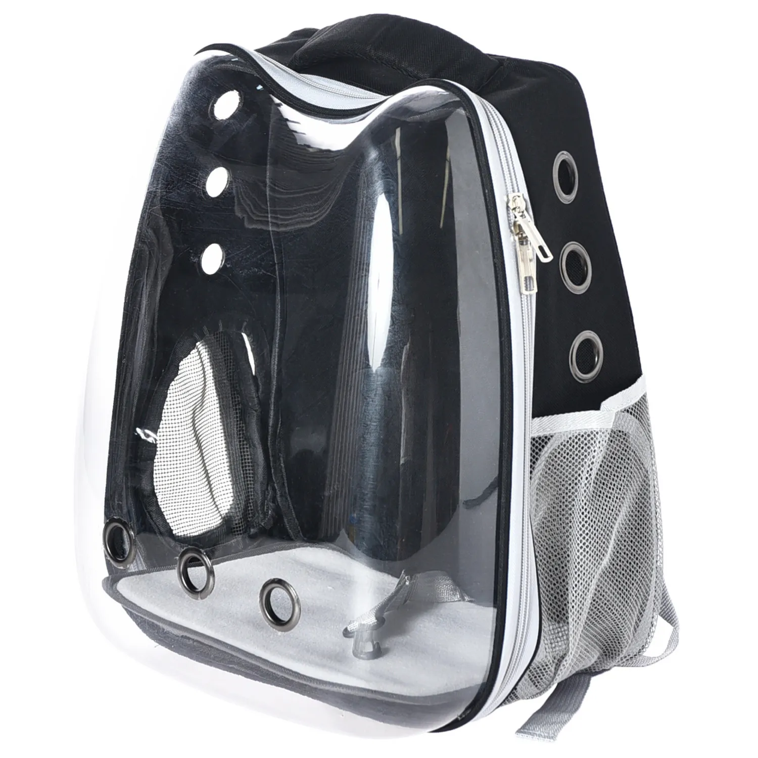 Morral Cargador para Mascotas 34x40x28 Cm Color Negro Petizoos 7