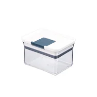Recipiente Hermético Premium 750ml Transparente/Blanco/Gris Just Home Collection