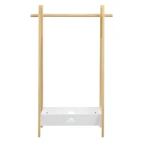 Perchero Organizador Infantil 80x120x40 cm Madera/Blanco