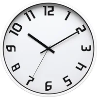 Reloj Norma 30cm Blanco/Negro