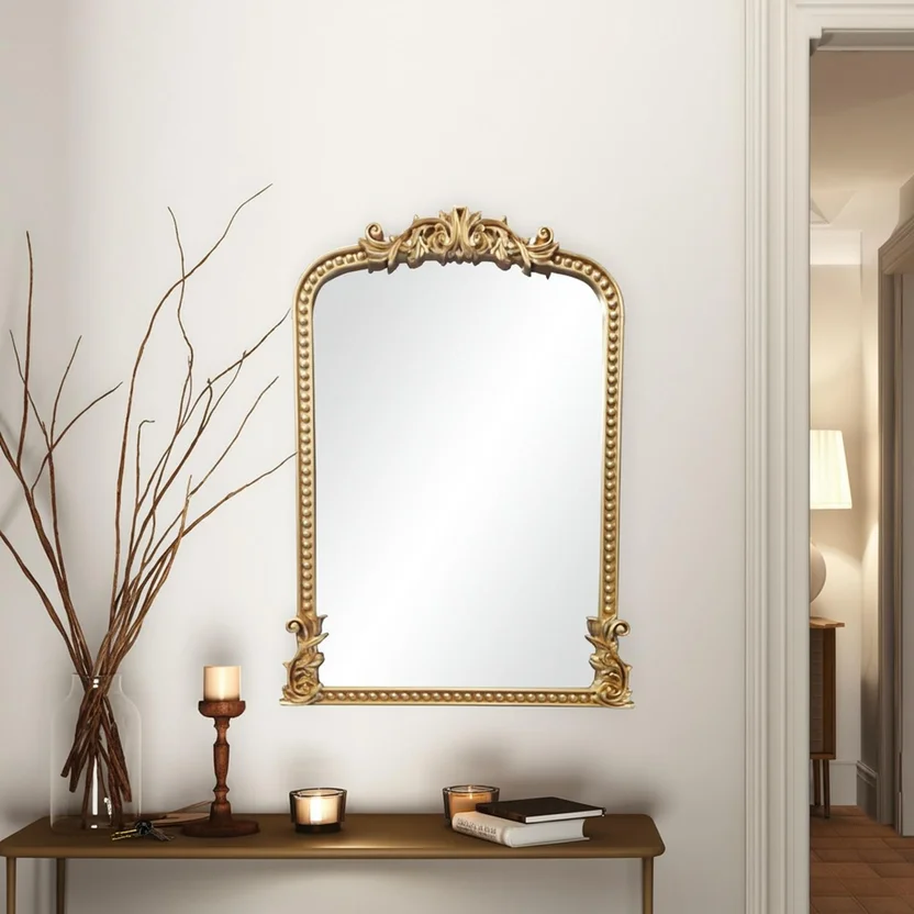 Espejo Dorado Rococó 47x66 Cm - Homecenter.com.co