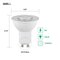 Bombillo Led Gu10 3 Tonos 4w 350 Lúmenes Luz Fría Certificado