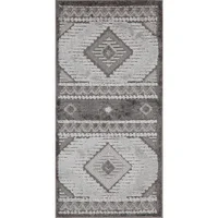 Tapete Pie de Cama Rectangular 57x110 cm Chiara Gris