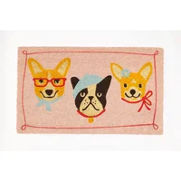 Tapete Entrada Coco Perritos 45 cm X 75 cm