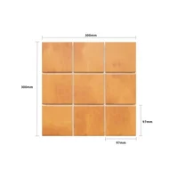 Mosaico Porcelanico Vintage Terracota 30x30cm