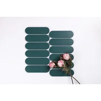 Mosaico Porcelanico Oval Jumbo Verde 29x27.6