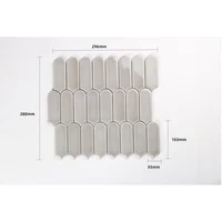 Mosaico Porcelanico Gota Gris Claro 28x29.6cm