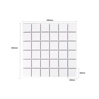 Mosaico Porcelanico Piscina Blanco Mate 30.6x30.6